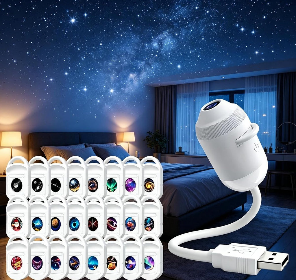 DINUZO Galaxy Projector – Transformă orice cameră într-un cer înstelat